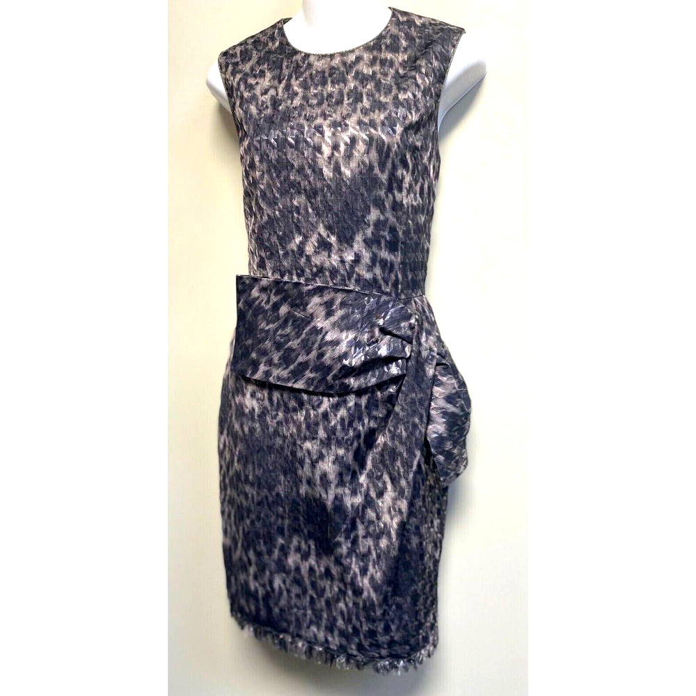 2B.Rych‎ Metallic Houndstooth Sheath Dress ~4~Beautiful
